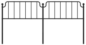 Cabeceira de cama 200 cm metal preto