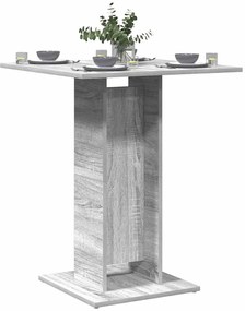 Mesa de bistrô 60x60x75cm derivados de madeira cinzento sonoma