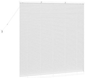Persiana de Janela com cortinas Outros Manual Branco 130 x 130 cm Alum