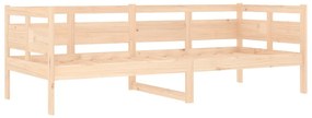 Sofá-cama 80x200 cm madeira de pinho maciça