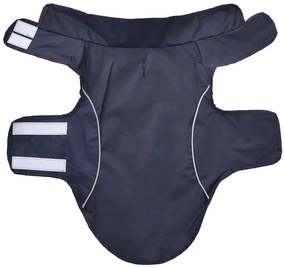 Capa de chuva para cães com tiras reflectoras azul-marinho XS