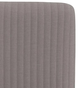 Cadeiras de jantar 4 pcs tecido cinzento-acastanhado