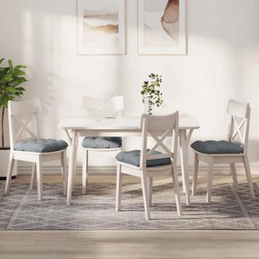 vidaXL Almofadas de Assento 4 pcs Cinzento-claro 40 x 40 x 12 cm