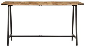 Mesa de jantar 140x70x75 cm madeira de mangueira maciça