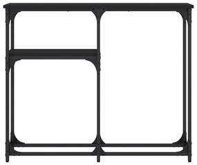Mesa consola 90x22,5x75 cm derivados de madeira preto