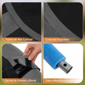 Baloiço redondo para crianças de 100 cm com correias ajustáveis, apoio de cabeça macio e alças, para uso interior e exterior, capacidade de 150 kg, a