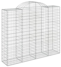 Cestos gabião arqueados 40 pcs 200x50x160/180 ferro galvanizado