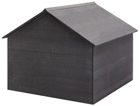 Abrigo para corta-relva 80x80x70 cm WPC cinzento