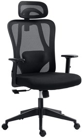 Vinsetto Cadeira Escritório com Apoio para os Braços 2D Cadeira de Escritório com Altura Ajustável Apoio para a Cabeça Suporte | Aosom Portugal