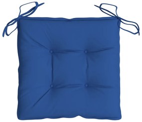 Almofadões de cadeira 2 pcs 40x40x7 cm tecido oxford azul