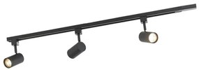 Sistema de Calha Inteligente Preto Incl. 3 GU10 WiFi Monofásico - Jeana Icónico