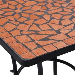 3 pcs conjunto bistro em mosaico azulejos de cerâmica terracota