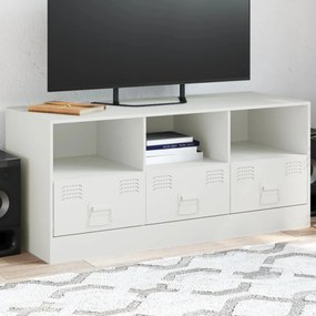 Móvel de TV 99x39x44 cm aço branco