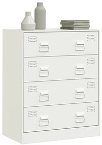 Aparador 67x39x83 cm aço branco