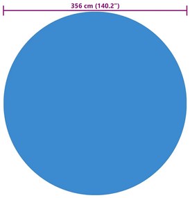 Cobertura para piscina 356 cm PE azul