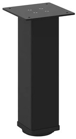 Pés para mesa de centro 4 peças, preto, 42-44 cm, aço