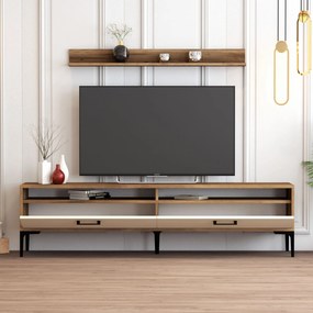 Unidade TV Istanbul – Nogal/Creme – 180x47x35 cm