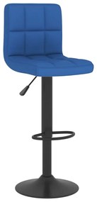 Bancos de bar 2 pcs tecido azul