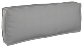 vidaXL Almofada de palete para encosto Cinzeto 120 x 40 x 12 cm