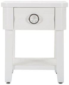 MESA DE CABECEIRA SHINE 45X40X54 CM BRANCA