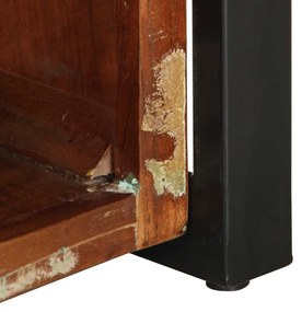 Mesa de centro multicor 90x50x36 cm madeira maciça recuperada