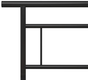 Estrutura de cama metal 160x200 cm preto