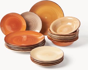 Conjunto de loiça pintado à mão Baita, 6 pessoas, conjunto de 18