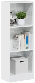 vidaXL Estante 40x24x109 cm derivados de madeira branco brilhante