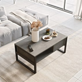 Mesa de Centro ML34 – Prateada – 100 cm x 44,4 cm x 59,7 cm