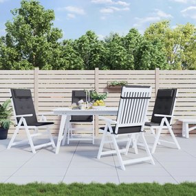 vidaXL Almofadões p/ cadeira encosto alto 4pcs tecido oxford antracite