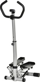 HOMCOM Stepper Aparelho para casa com ecrã LCD Velocidade ajustável Metal ABS 55 x 53 x 118-128 cm | Aosom Portugal