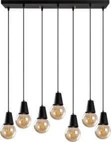 Candeeiro de Teto Fes – Preto – 80 x 24 cm