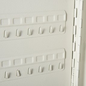 Armário de chaves com etiquetas de alta segurança de 93 ganchos 30x24x7.5 cm Bege