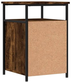 Mesa de cabeceira 40x42x60 cm derivados madeira carvalho fumado