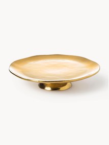 Prato para bolo em porcelana Oro e Argento