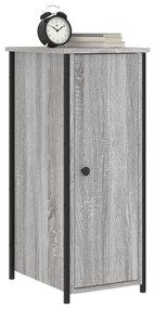 Mesa cabeceira 32x42x80 cm derivados de madeira cinzento sonoma