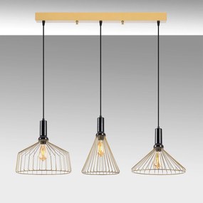 **** Candeeiro Suspenso Dear – Ouro Brilhante – 104 x 34 x 135 cm

**
