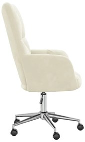 Cadeira de descanso veludo branco nata