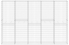 Muro gabião com tampas aço galvanizado 300x30x200 cm