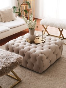Pouffe Chester – Cream – 80x40x80 cm