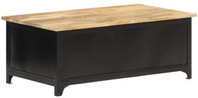 Mesa de centro 90x50x35 cm madeira de mangueira maciça