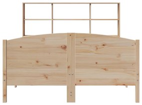 Cama com estante sem colchão 150x200 cm pinho maciço