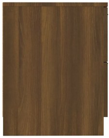 Mesa de cabeceira derivados de madeira carvalho castanho