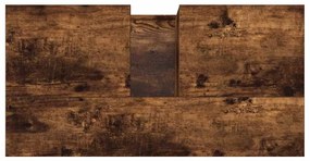 Armário casa de banho 65x33x60 cm madeira carvalho fumado