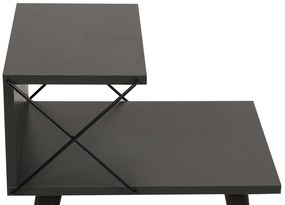 Mesa de Cabeceira Cross – Antracite – 50x55x40 cm
