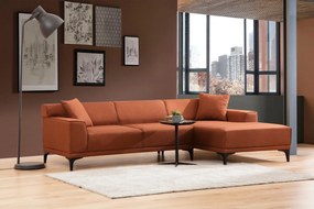 Sofá de Canto Petra – Laranja – 145 x 250 cm