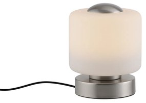 Candeeiro de mesa em aço com LED regulável em 3 níveis com toque - Mirko Moderno