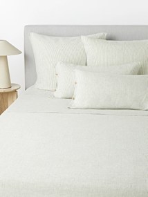 Lençol em linho lavado com riscas finas Rinna