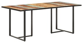 Mesa de jantar 180 cm madeira recuperada maciça