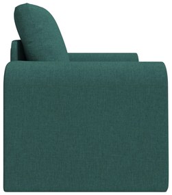 Sofá Cama de Chão 2-em-1 Verde Escuro 98x71x83 cm Tecido